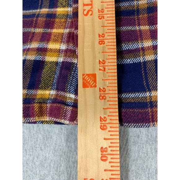 Patagonia FJORD Flannel Long Sleeve Cotton Button Down Shirt (Men's‎ Small) Red - Picture 10 of 11